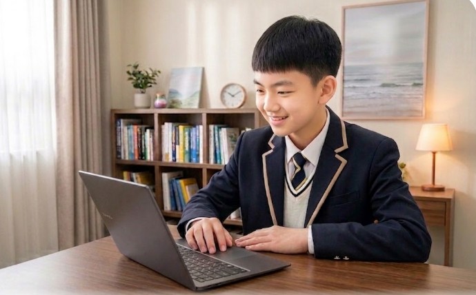 읽기엔진 정밀진단을 받는 학생